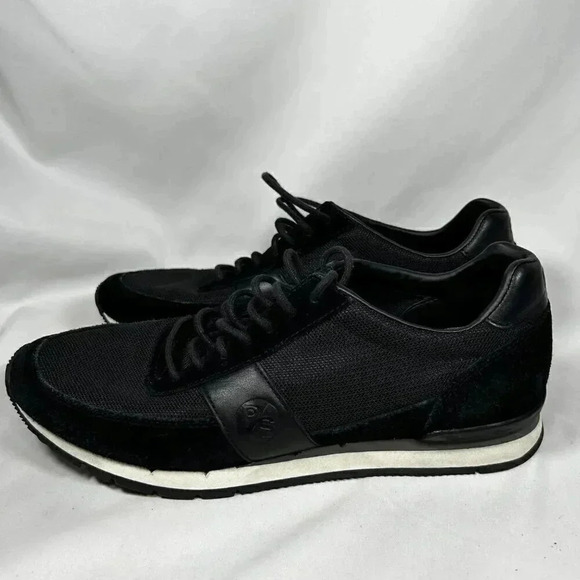 Paul Smith Size 8 Sueded Men’s Sneakers Black Trainers Retro - Picture 2 of 9